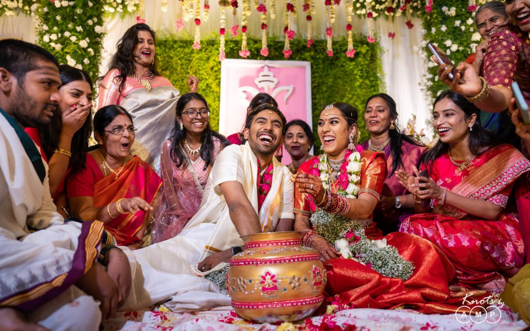 Telugu-Tamil wedding at Dream Valley Resort, Hyderabad
