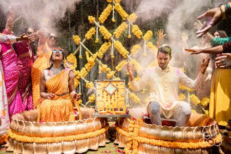Arvind & Keerthi's Tamil-Telugu wedding at Ridhira Retreat
